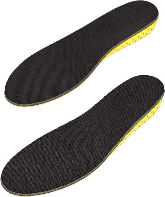 1 Inch Height Increase Insoles – Invisible Elevator Shoe Inserts for Men & Women – Black Heel Lift Pads for US Men Size 8–13 / Women Size 10–15 (Large)